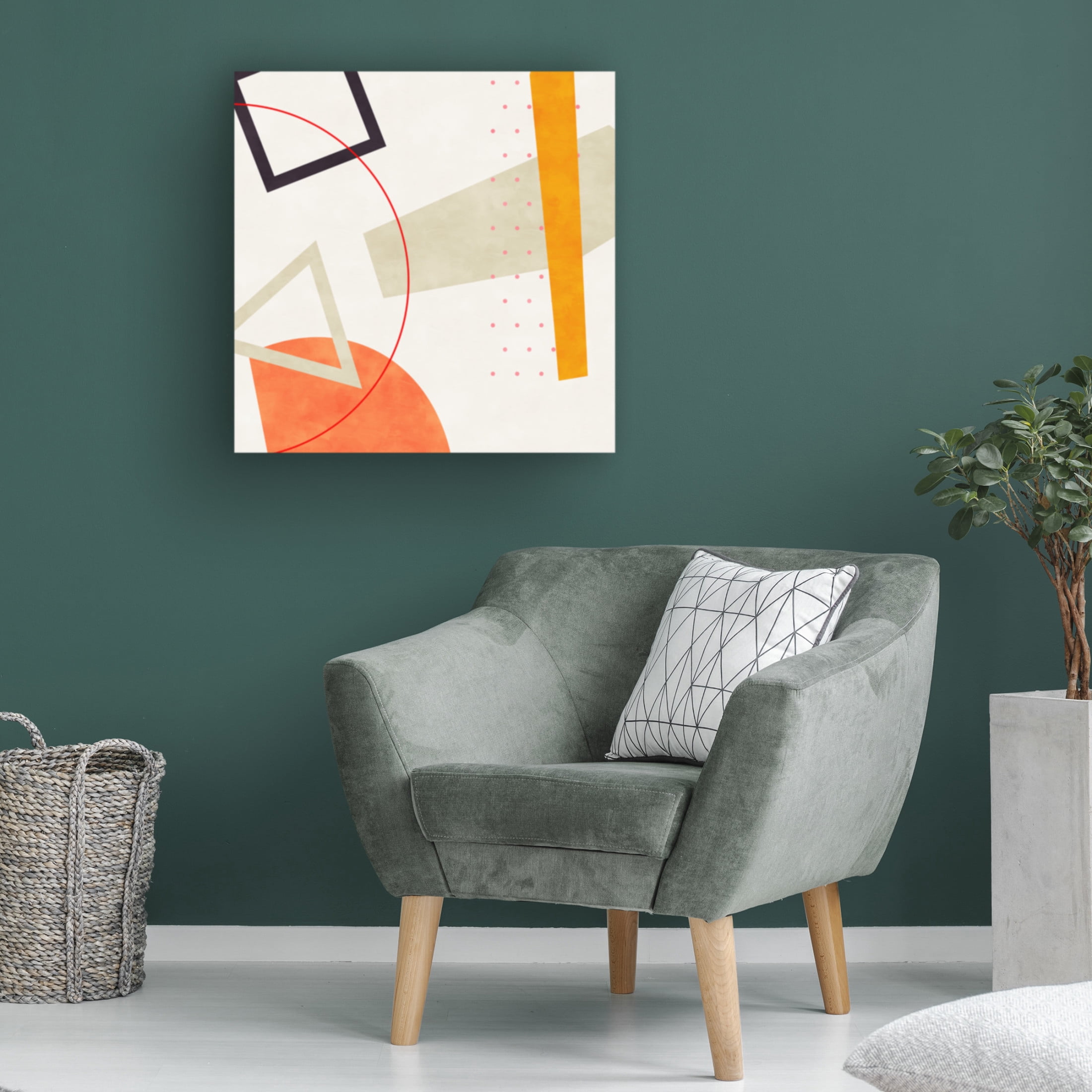 Trademark Fine Art Ana Rut Bre Mid Bauhaus Geometry 6 Canvas Wall Art
