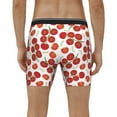 thumbnail image 4 of Cauagu Tomato Print Men's Boxer Briefs, Funny & Cute Underwear Elastic Waistband Briefs Ideal Gift for Men,1-Pack, 4 of 7