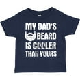 thumbnail image 3 of Inktastic My Dad's Beard is Cooler Than Yours in White Boys Toddler T-Shirt, 3 of 5