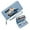 Blue, variant on GEEAD Personalized Wallet for Women Wallet for Women Sleeping person Two content cats Black background contrast Travel Accessory Card Holder Zipper Coin Pocket