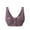 Dark Purple, variant on Front Closure Bras for Women Floral Pattern Seamless Bralettes for Women Pure Cotton Bras for Older Women