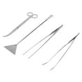 thumbnail image 4 of Stainless Steel Aquarium Tool Set,Aquarium Aquascape Tools Kit Stainless Steel Aquatic Plant Scissors Set Aquarium Aquascape Tools Kit True Excellence, 4 of 8