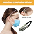 thumbnail image 2 of Banda para la cabeza del cabello de brillo La diadema de ahorro de orejas con botones Decoraciones de protección auditiva Accesorios para mujeres para manejar el blanco plateado Inevent AP009283-01B, 2 of 6