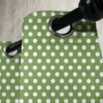 thumbnail image 3 of Ambesonne Green Grommet Curtain, White Simple Polka Dots, 50" x 108", Olive Green and White, 3 of 6