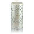 thumbnail image 4 of Zest Candle CPS-008-12 3 x 6 in. Blue Scroll Pillar Candle -12pcs-Case - Bulk, 4 of 5