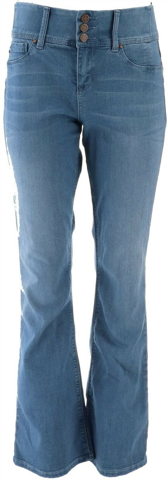 laurie felt curve silky denim boot cut jeans