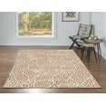 thumbnail image 4 of Linon Home Décor Washable Leona Area Rug or Runner Collection, Ivory and Rust, 5' x 7', 4 of 13