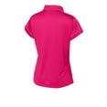 thumbnail image 6 of Sport Tek Contrast Stitch Micropique Polo (LST659) Pink Raspberry, XL, 6 of 6