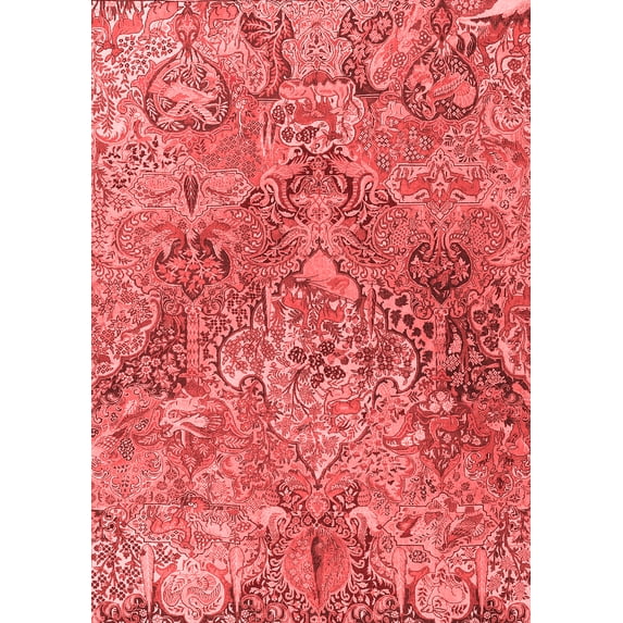 Ahgly Company Indoor Rectangle Persian Red Traditional Area Rugs, 3' x 5'