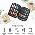 thumbnail image 3 of POINTERTECK Watch Band Holder for Apple Watch Bands - An Apple Watch Band Case Organizer with 35 Band Capacity and Zippered Compartment Sleeves (Pink), 3 of 7
