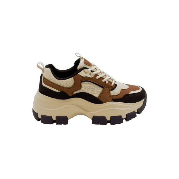 Tenis Sneakers Casual para Mujer Berness Damian Brown
