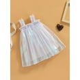 thumbnail image 3 of Franhais Toddler Girls Summer Sling Dress Sleeveless Colorful Tulle Casual A-line Dresses, 3 of 7