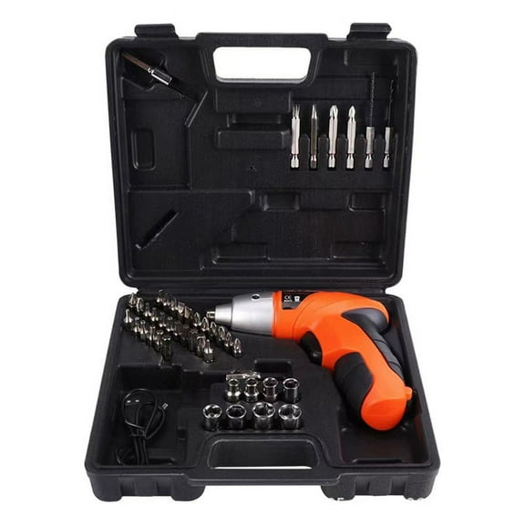 45Pcs 4.8V Electric Screwdriver Set USB Cable Rechargeable Lithium Combination Hand Drill Tool