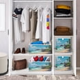 thumbnail image 6 of Foldable Fabric Storage Bin Home Cubes Clothing Organizer Bins Large Collapsible Box Basket for Home Organizer Serene Beach Scene, 6 of 7