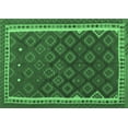 thumbnail image 1 of Ahgly Company Indoor Rectangle Oriental Emerald Green Traditional Area Rugs, 4' x 6', 1 of 4