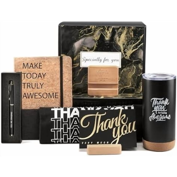 Employee Appreciation Gifts Bulk Thank You Gifts with Thank You Cards for Women Men Work Gifts Office Gift Baskets for Social Worker Secretary Teacher Farewell Gift for Coworkers