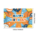 thumbnail image 3 of LUUFILx Colorful Balloon Themed Happy Birthday Banner Party Decoration Background Backdrop Photography Props, 3 of 8