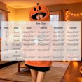 thumbnail image 5 of HomeDM Womens Halloween Pumpkin Hoodie Long Sleeve Orange Novelty Sweatshirts for Party Holiday Outfit, 5 of 5