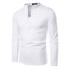 thumbnail image 1 of Camiseta de manga larga con cuello en V profundo para hombre, blusa informal con botones Pompotops  oipoqjl29872, 1 of 8