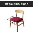 thumbnail image 4 of LAICAIW Seat Covers for Dining Room Chair Seat Slipcovers Kitchen Chair Covers (Wine Red, 4 Pcs), 4 of 7