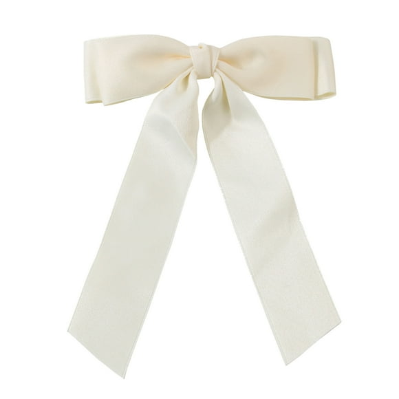 Elegant Satin Hair Ribbon Bows With Long Tail Bowknot Clips For Women And Girls Barrettes Accessories