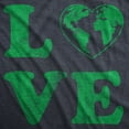 thumbnail image 2 of Womens Love Planet Earth T Shirt Cute Environmental Awareness Tee Womens Graphic Tees, 2 of 7