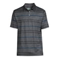 thumbnail image 3 of Ben Hogan Men's and Big Men's Short Sleeve Stripe Print Golf Polo Shirt, up to 5XL, 3 of 6