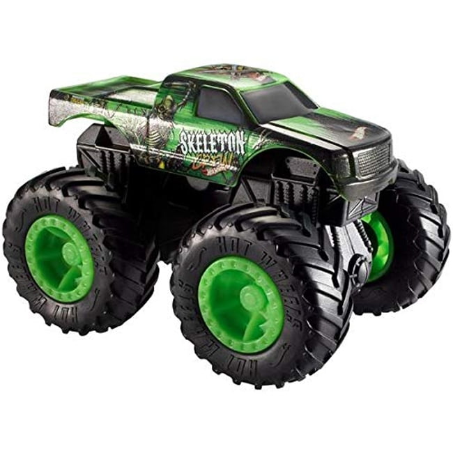 Hot Wheels Monster Trucks Rev Tredz Skeleton Crew Vehicle Walmart