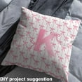 thumbnail image 2 of jejeloiu Letter K Monogrammed Fabric by the Yard 10 Yards,Kawaii Bowknot Bow Room Decor Fabric by the Yard,Pink Bowknot Sewing Fabric For Child,Microfiber Room Decorative, 2 of 6