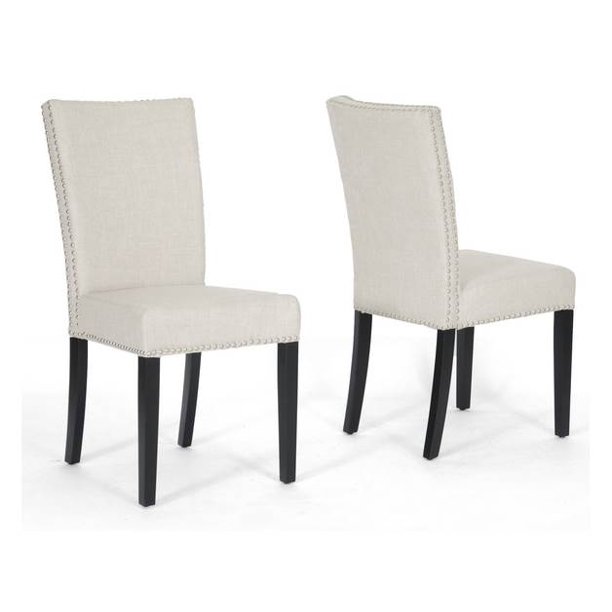 Harrowgate Linen Modern Dining Chair in Beige