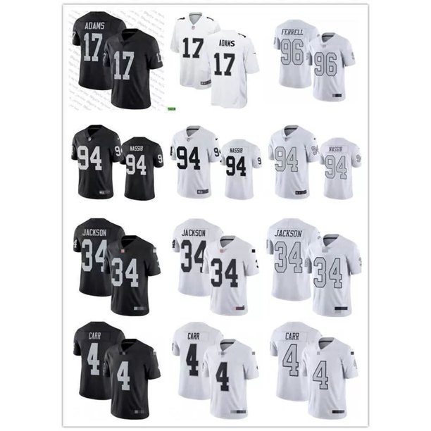 27J Jerseys de football hommes femmes jeunes Las Vegas''Raiders''16 Jim  Plunkett 13 Hunter Renfrow 96 Clelin Ferrell 94 Carl Nassib 55 Chandler  Jones 