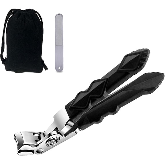 Nail Clippers,Nail Clipper,Toenail Clippers,Large Angled Head Toenail Clippers with Wide Opening,for Seniors Thick Toenails (1Set)