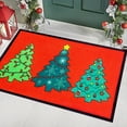thumbnail image 6 of Yaoyar Red Xmas Christmas Welcome Doormat, Winter Home Decor Switch Rug Door Mat Floor Mat for Indoor Outdoor 16x24IN, 6 of 6