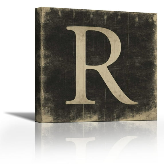 R - Contemporary Fine Art Giclee on Canvas Gallery Wrap - wall décor - Art painting - 32 x 32 Inch - Ready to Hang