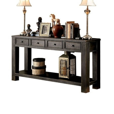 Furniture Of America Meadow Rustic Slim Narrow Sofa Couch Console Furniture Of America Meadow Rustic Slim Narrow Sofa Couch Console Entryway Table