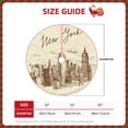 thumbnail image 2 of Disketp New York Christmas Tree Skirt, Christmas Tree Decorations, Christmas Decor, Tree Mat Decoration(30-48IN)-48", 2 of 6