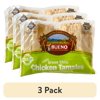 (3 pack) Bueno Foods Green Chile Chicken Tamales, 18 oz, 6 Count (Frozen)