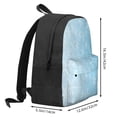 thumbnail image 2 of Lsque Snowflake Snowing Pattern Adult Backpack – Durable & Lightweight PU Canvas Storage Bag , 15” Laptop Compartment, and Multiple Pockets, 2 of 7