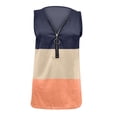 thumbnail image 4 of Aloohaidyvio Tops,Womens Tops Casual Printed Vest Zipper V-Neck Loose Sleeveless T-Shirt, 4 of 5