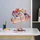thumbnail image 5 of Xiao Hua 1 adorno de árbol de piedra de cristal púrpura natural, base de piedra natural, árbol de la riqueza, piedra triturada de colores, árbol de la vida, adorno de decoración de escritorio, 5 of 5