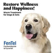 Equine Prime Fentel & Pyrantel Dewormer for Cats & Dogs, 8 Ounces (240mL) Solution