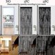 thumbnail image 4 of Beaded Curtains (Black 100*200cm), Flying Curtains For Doors, Windows, Room Dividers, Doorway Panels, Living Room Wardrobe Curtains, 4 of 5