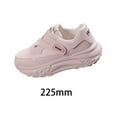 thumbnail image 2 of Women's Shoes Casual Sneakers Thick Soled Durable PU Leather Upper Leisure Sneakers Trainers Shoes Women for Trekking Travel Jogging Camping Pink 35, 2 of 7