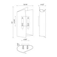 thumbnail image 4 of WV319202VB-Kuzco Lighting-Parducci - 2 Light Bath Vanity-Vintage Brass Finish, 4 of 4