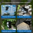 thumbnail image 4 of Tahtuvzn Home Decor Clearance! Solar Outdoor Lights [3 Working Modes], Solar Clip Lights-solar Security Lights Solar Motion Sensor Lights Wireless IP65 Outdoor Lights Garden Fence, Home Gift, 4 of 6