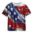 thumbnail image 4 of T-Shirt de la Fête de l'Indépendance pour Enfants Garçons Filles, Manches Courtes, Col Rond, Haut Décontracté Ample, T-Shirt Graphique Imprimé pour Enfants 3-14 Ans, 4 of 5