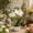 White, variant on Artificial Phalaenopsis Orchid With Pot Faux Flower Planter - White Plastic Home Decor Centerpiece 6.88in Height
