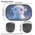 thumbnail image 6 of KUIFORTI Highland Cow Car Window Shade for Baby, Baby Window Shades for Car, SUV, Truck, Van, Sedan, 20.47" x 12.59" Automotive Sun Protection Baby from UV and Sun Glare, 6 of 6