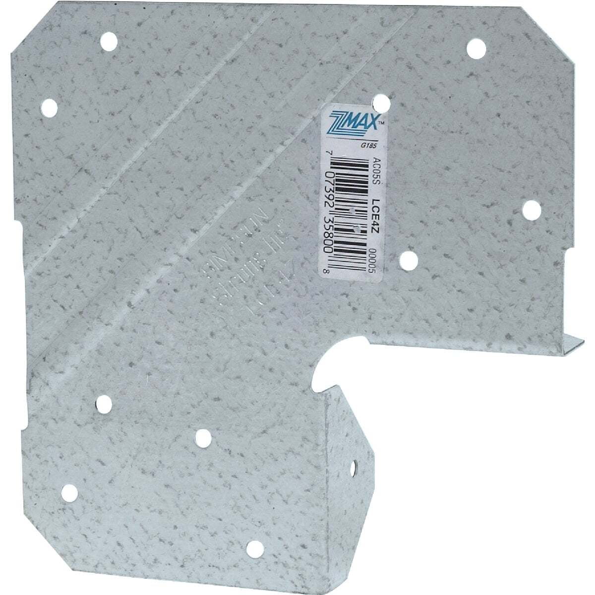 Simpson Strong Tie LCE4Z ZMAX Galvanized 20-Gauge 4x End Post Cap