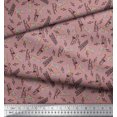 thumbnail image 2 of Soimoi Poly Georgette Fabric Notes,Piano & Guitar Musical Instrument Print Fabric by The Yard 42 Inch Wide, 2 of 3